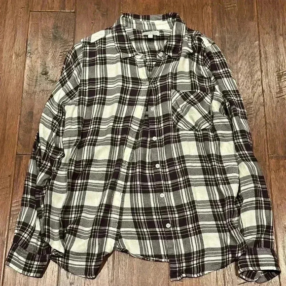 Large LUCKY BRAND Button Down Long Sleeve Top - Picture 9 of 9